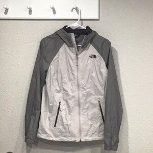 The North Face Venture 2 Rain Jacket - Grey/White - Women in good worn condition